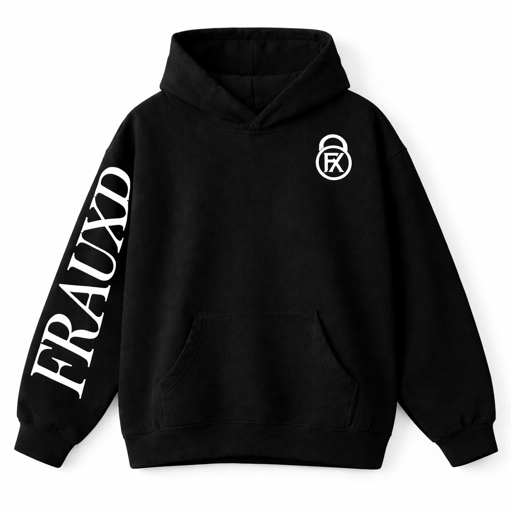 Black FRAUXD Sleeve With Logo
