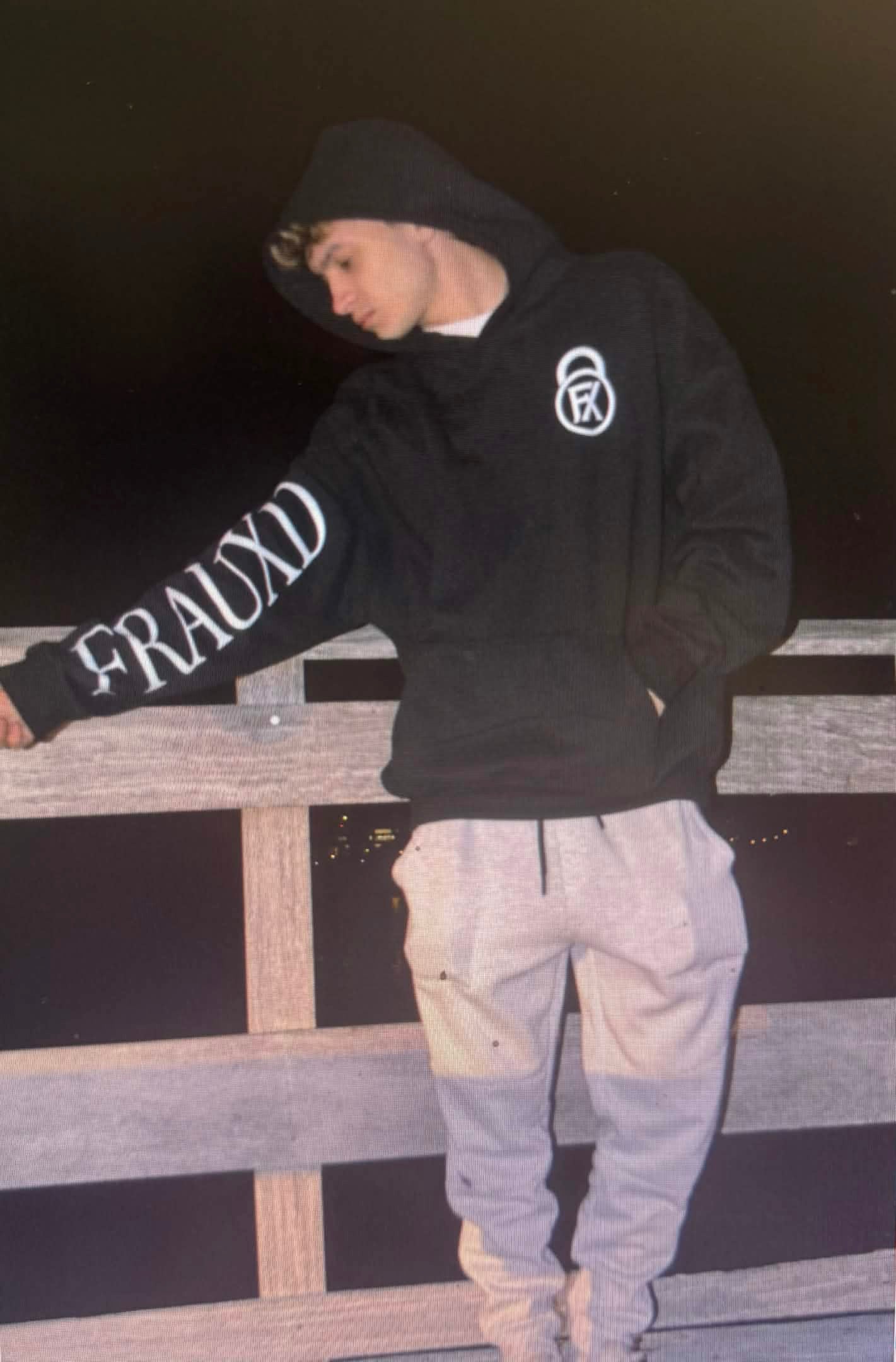 Black FRAUXD Sleeve With Logo